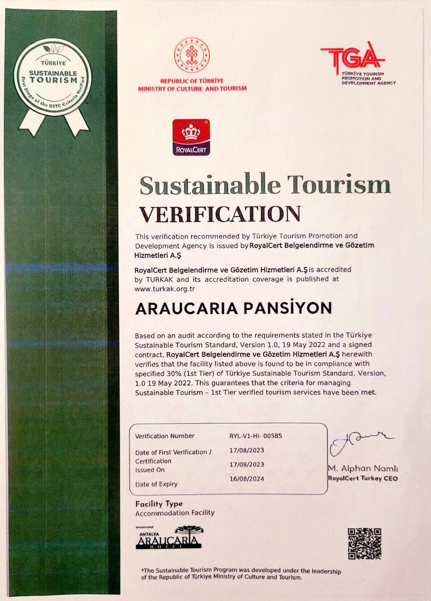 Araucaria Pension Antalya Zewnętrze zdjęcie